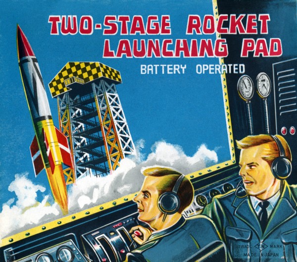 Two-Stage Rocket Launching Pad 1950