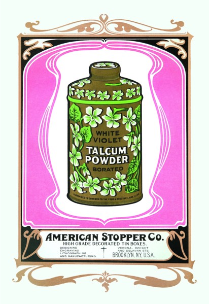 White Violet Talcum Powder 1900