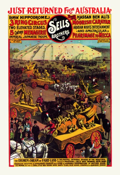 Children's Dream of Fairy Land: Sells Brothers Circus 1900