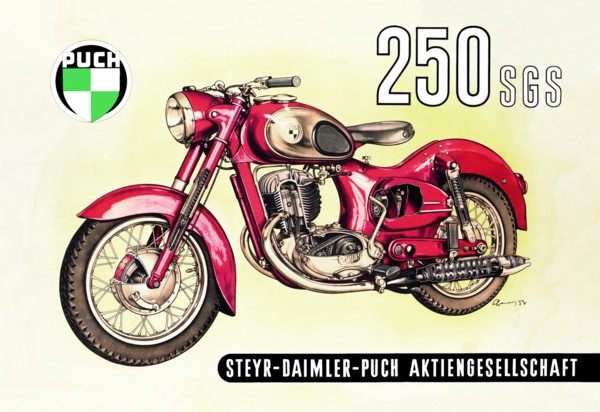 Puch 250 SGS with Cutaway View