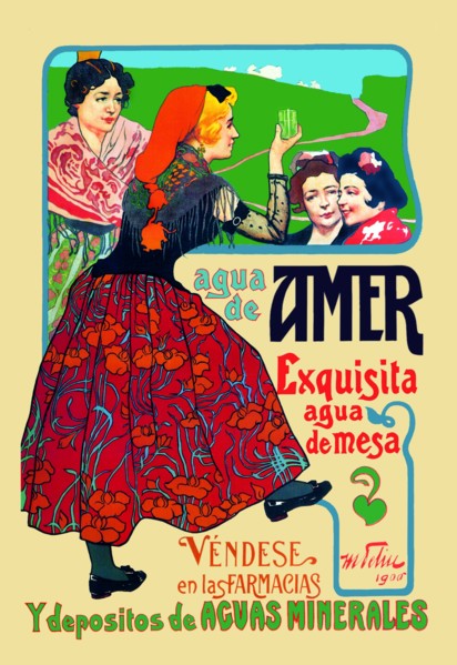 Agua de Amer: exquisita agua de mesa 1900