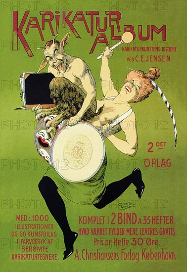 Woman and Pan with Drum 1904