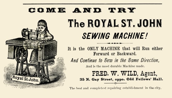 The Royal St. John Sewing Machine