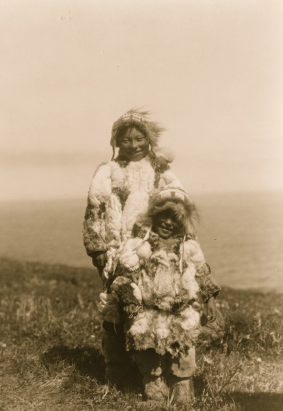 Duck-skin parkas, Nunivak 1929