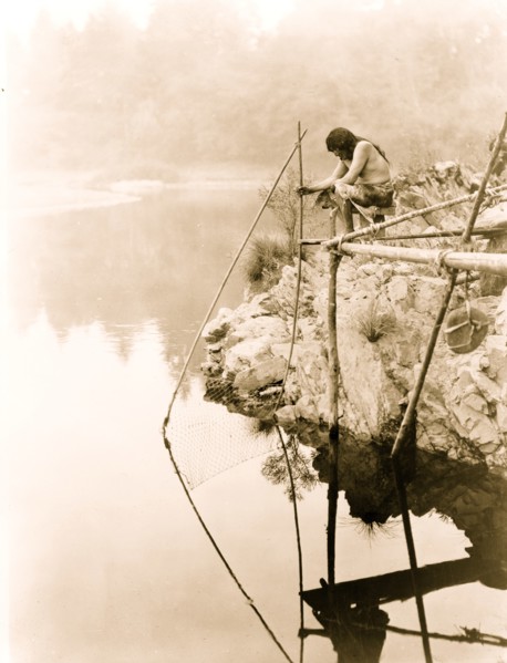 Fishing from a platform 1923