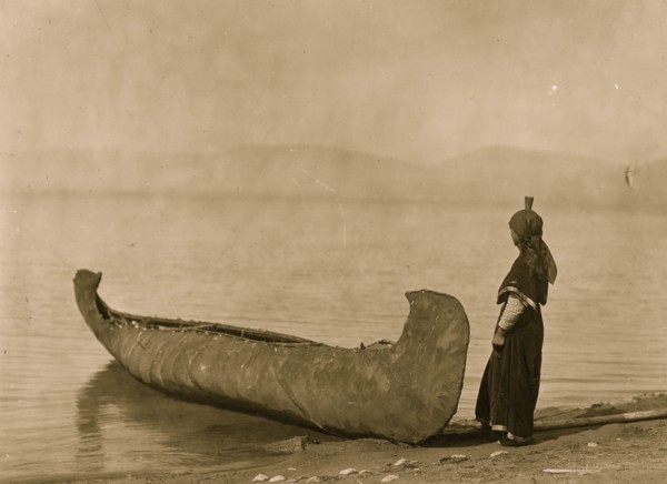 On the shore of the lake 1910