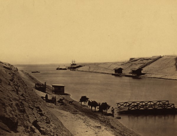 Suez Canal - Lake Timsah, from opp. the chalet 1865