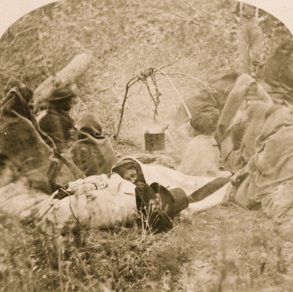 Winnebago camp scene 1870