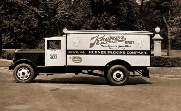 Keener Brand Meets, Kuhner Packing  Co. Delivery Truck