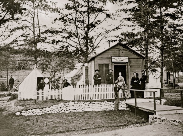 Alexandria, Virginia. Sanitary Commission lodge. Convalescent 1863
