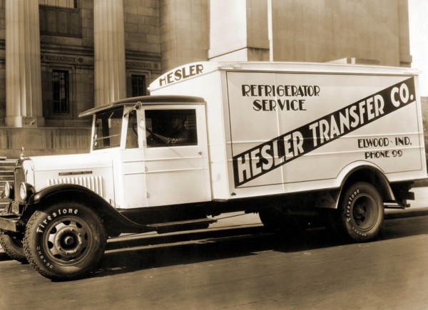 Hesler Transfer Co. Delivery Truck with Refrigerator Service
