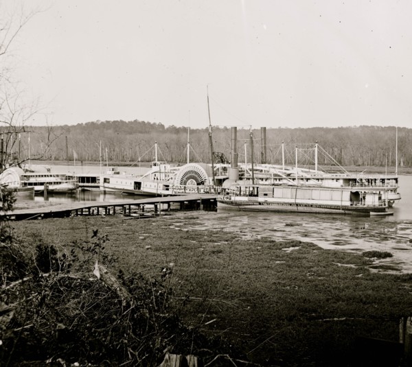 Appomattox River, Virginia. Medical supply boat CONNECTICUT 1863