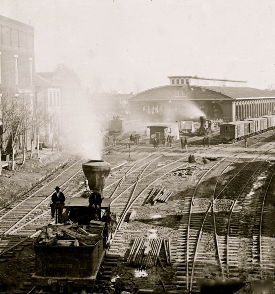Atlanta, Georgia. Railroad yards 1864