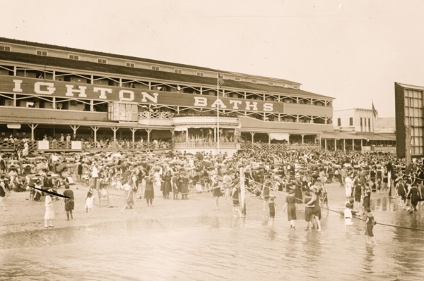 Bathing at Brighton Beach, Brooklyn