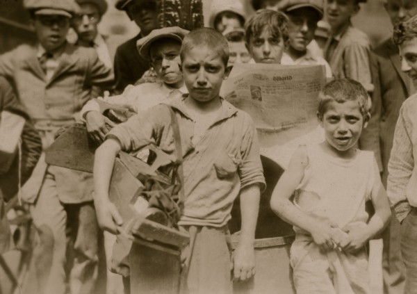 Bootblacks in and around City Hall Park, New York City - July 25, 1924 1924