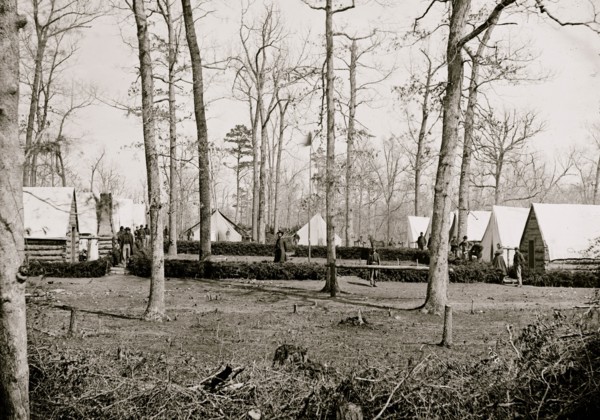 Brandy Station, Va. Field hospital of the 3rd Division, 2d Corps 1864