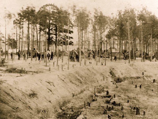Camp of 27th U.S. Colored Infantry 1863