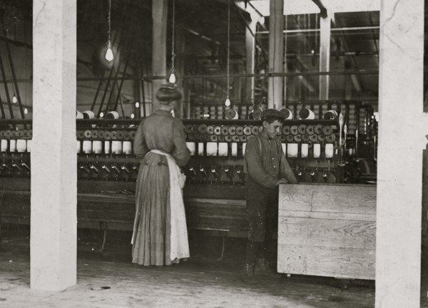 Catawba Cotton Mill, Newton, N.C. Doffer and spooler. 1908