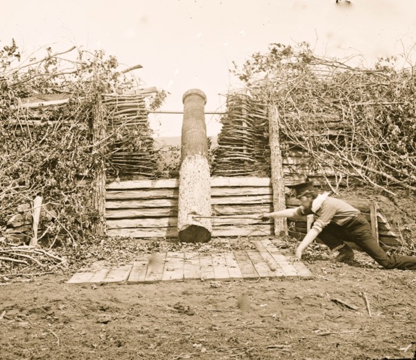 Centreville, Virginia. Quaker gun 1863