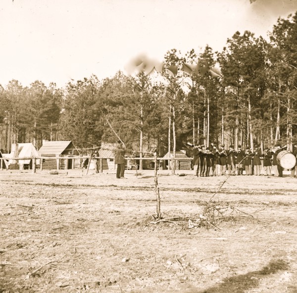 Chapin's Farm, Virginia. Gen. Godfrey Weitzel's headquarters and band of the 18th Corps 1863