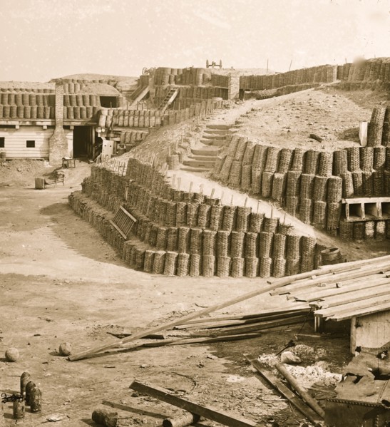 Charleston, South Carolina. Interior view of Fort Sumter 1865