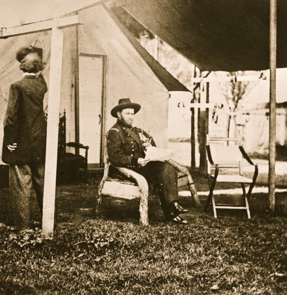 Cold Harbor, Virginia. U.S. Grant at his headquarters 1863