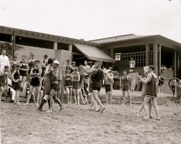 Couples Dancing on the Beach 1922