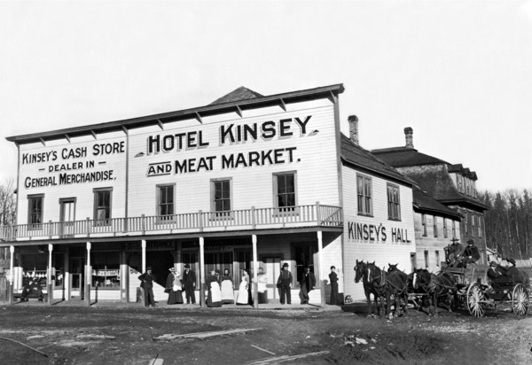 Hotel Kinsey and Meat Market 1920