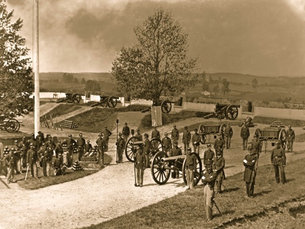 District of Columbia. Company F, 3d Regiment Massachusetts Heavy Artillery at Fort Stevens 1865