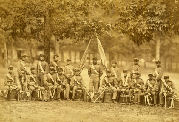 Drum corps, 8th New York State Militia, Arlington, Va., June, 1861 1861