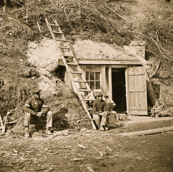 Dutch Gap, Va. Bomb-proof quarters of Major Strong 1864