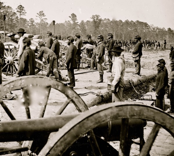 Fair Oaks, Va., vicinity. Federal battery 1862