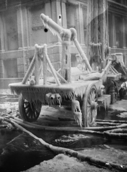 Firefighting Apparatus frozen beyond use