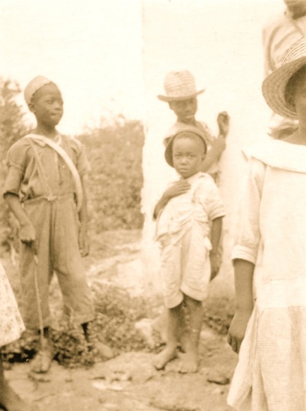 Five children on Cat Island, from Bahamas recording expedition 1935