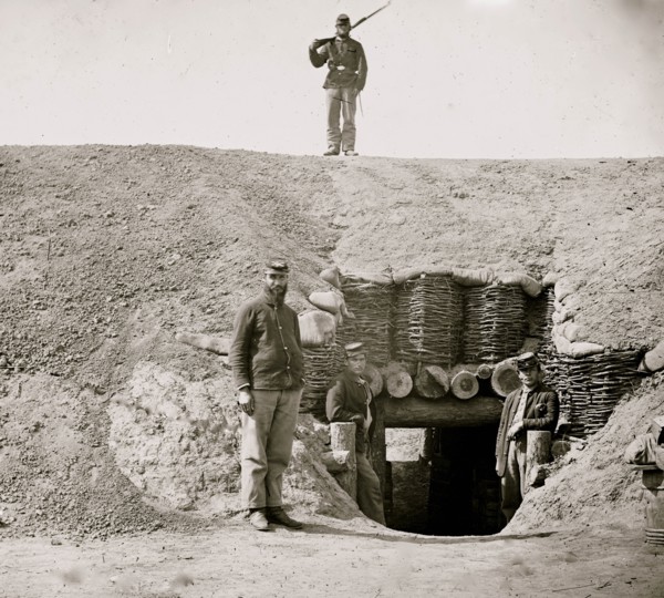 Fort Brady, Va. Entrance to magazine 1864