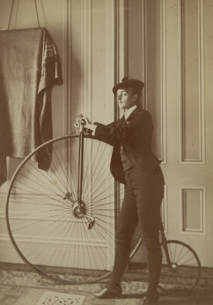 Inside the house with a Penny Farthing Bicycle 1890