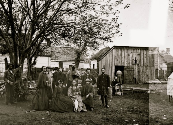 Fredericksburg, Va. Nurses and officers of the U.S. Sanitary Commission 1864