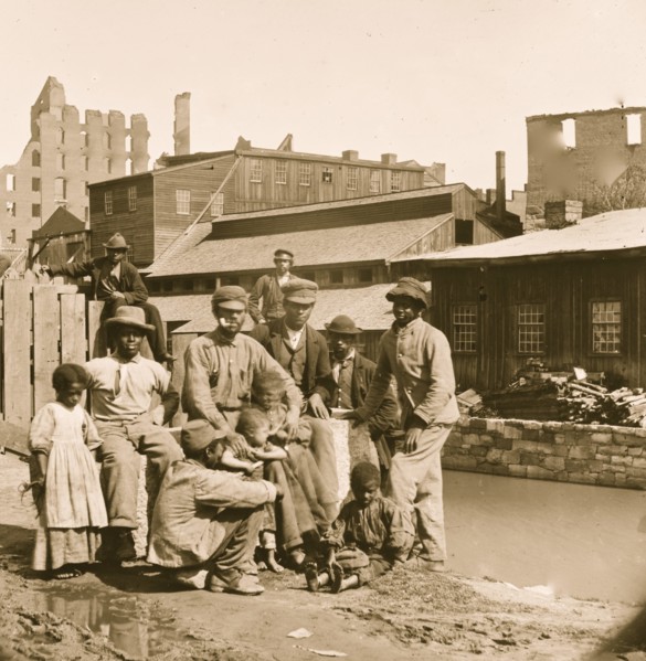 Freed Blackes by the Richmond Canal 1865