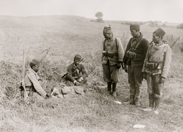 French Succoring wounded German