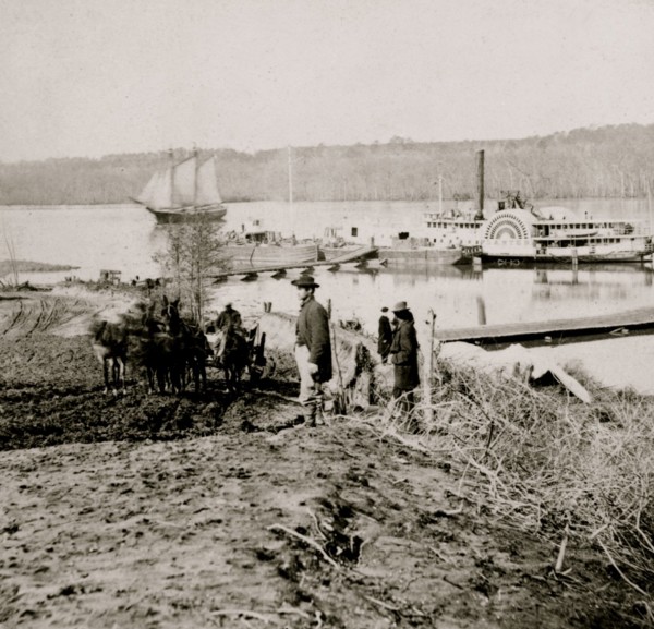 General hospital wharf, Army of the Potomac, City Point, Va. 1865