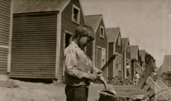 George Goodell, and butcher knife used by many children 1911