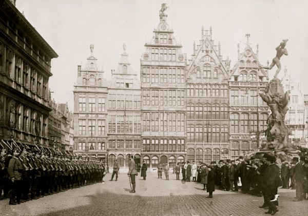 German Landsturm troops, Antwerp