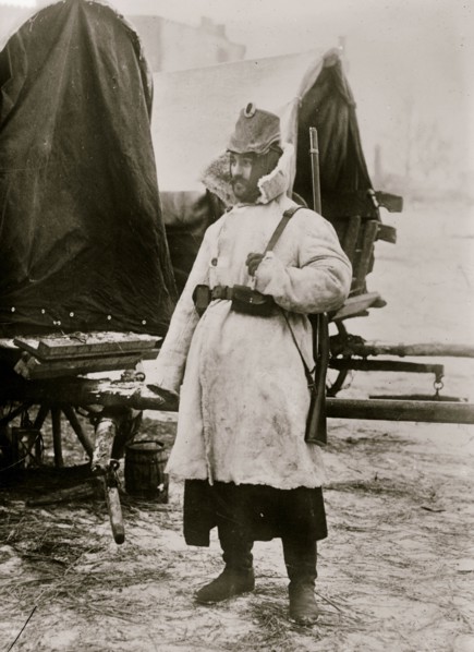 German soldier in winter dress