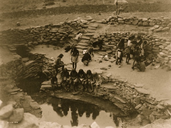 Flute ceremony at Tureva Spring, Middle Mesa 1905