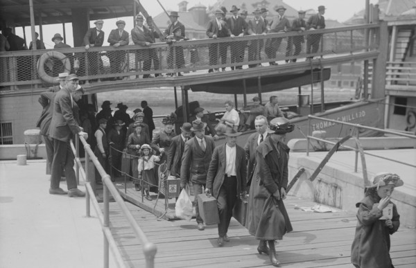 Immigrants Arriving at Ellis Island