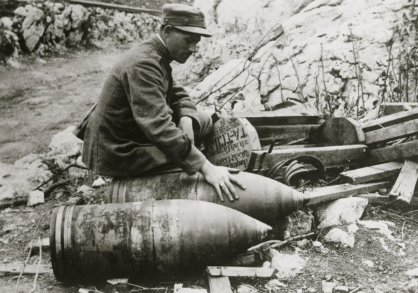 Italian & Captured Austrian shell