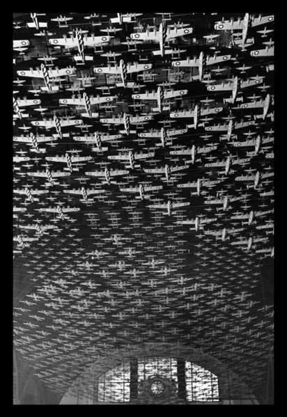 Model Airplanes Decorating the Union Station Concourse 1943