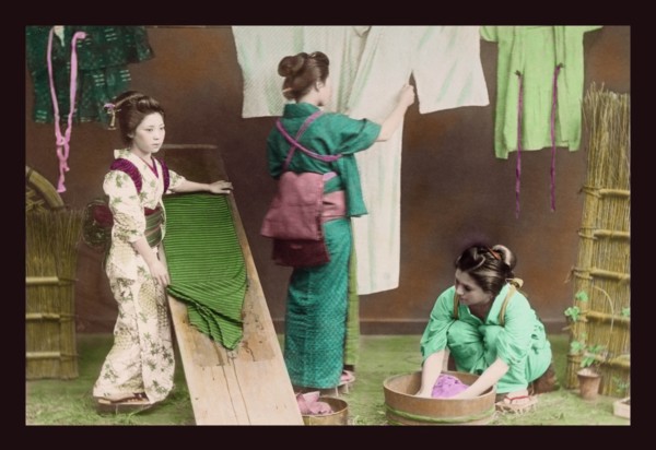 Washing Kimonos 1897