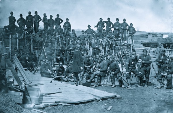 Manassas, Va. Men of Co. C, 41st New York Infantry 1862