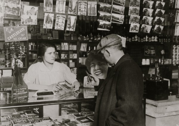 14 years old sells cigars in store of Mrs. Brisling in Boston. 1917